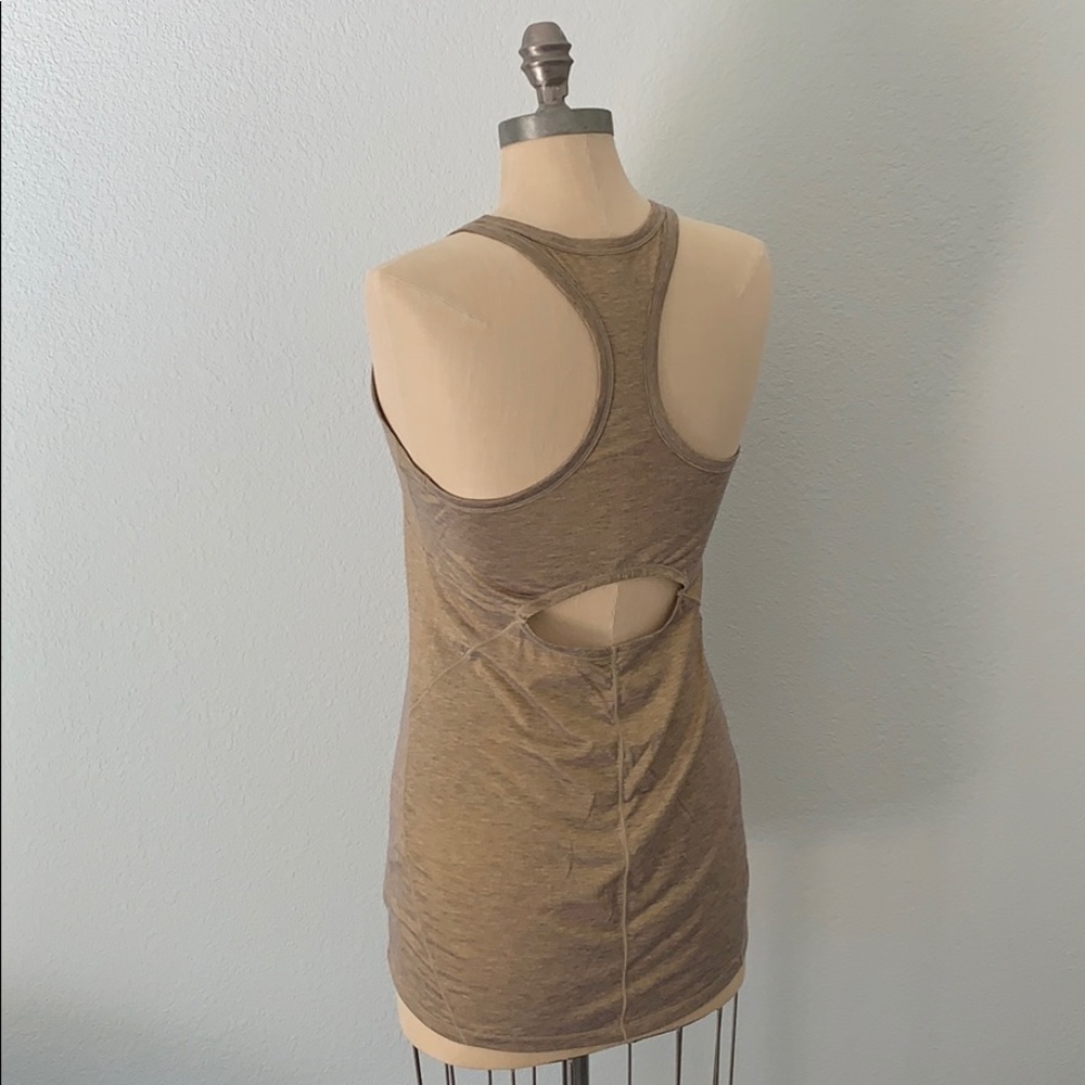 ATHLETA women’s Ultimate Gold Space-Dye Racerback Tank S